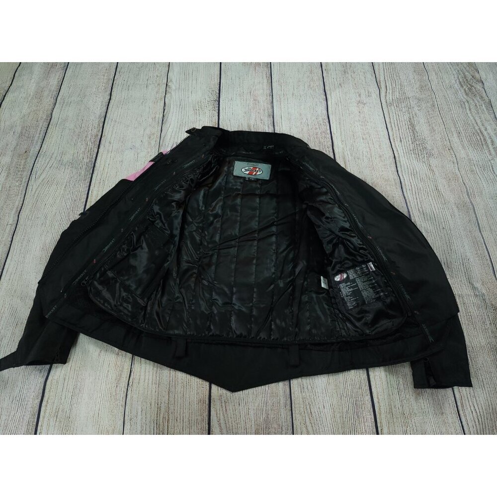 Joe Rocket Women’s Size Medium Armored Motorcycle Jacket Black Pink Atomic 4.0 - Picture 6 of 13